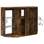 Casa si Gradina - Mobilier - Comode si corpuri - Comode - Sifonier LED pentru TV coltar Stejar fumuriu 105 x 40 x 68 cm - Infinity.ro