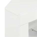 Casa si Gradina - Mobilier - Comode si corpuri - Comode - Sifonier LED pentru TV coltar Alb lucios 104 x 40 x 50 cm - Infinity.ro
