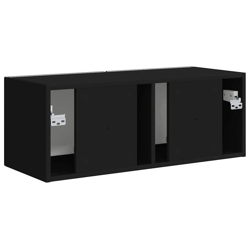 Casa si Gradina - Mobilier - Comode si corpuri - Comode - Dulap TV de perete Negru 60 x 31 x 29.5 cm Lemn compozit - Infinity.ro