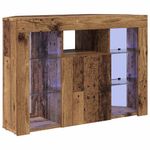 Casa si Gradina - Mobilier - Comode si corpuri - Comode - Sifonier LED pentru TV coltar Lemn Vechi 107 x 40 x 68 cm - Infinity.ro