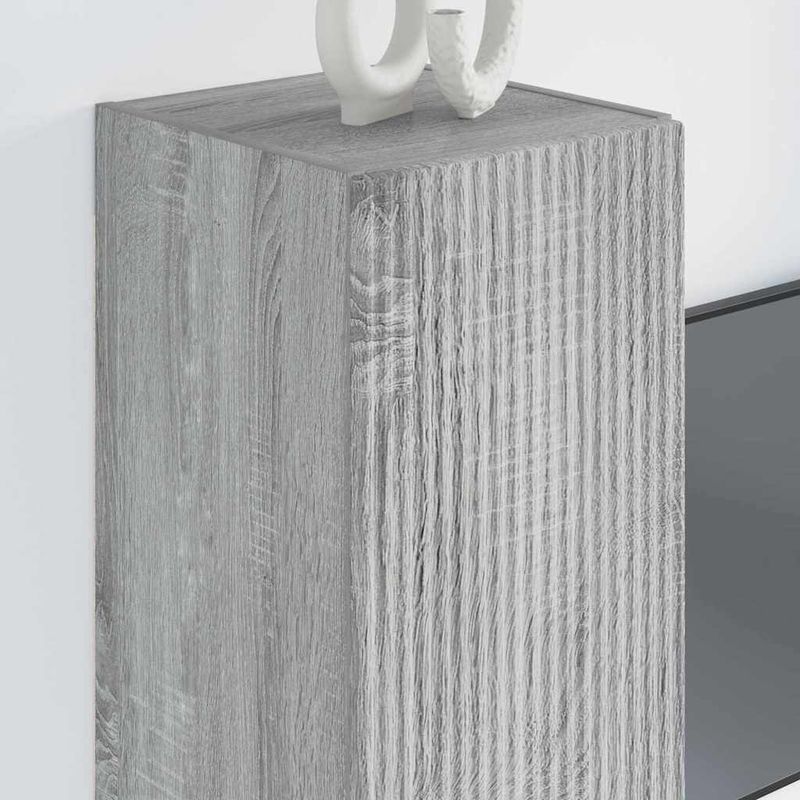 Casa si Gradina - Mobilier - Comode si corpuri - Comode - Dulap TV de perete Gri Sonoma 30 x 31 x 80 cm Lemn compozit - Infinity.ro