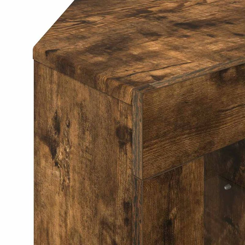 Casa si Gradina - Mobilier - Comode si corpuri - Comode - Sifonier LED pentru TV coltar Stejar fumuriu 105 x 40 x 68 cm - Infinity.ro