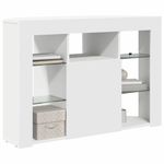 Casa si Gradina - Mobilier - Comode si corpuri - Comode - Sifonier LED pentru TV coltar Alb 100x40x68cm Lemn compozit - Infinity.ro