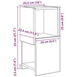 Casa si Gradina - Mobilier - Dulapuri si sifoniere - Dulapuri - Dulap de colt Alb 25,5x25x55cm Lemn compozit - Infinity.ro