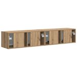 Casa si Gradina - Mobilier - Comode si corpuri - Comode - Dulap TV de perete 2 pcs Stejar artizanal 60 x 31 x 29.5 cm - Infinity.ro
