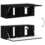 Casa si Gradina - Mobilier - Comode si corpuri - Comode - Dulap TV de perete Negru 60 x 31 x 29.5 cm Lemn compozit - Infinity.ro