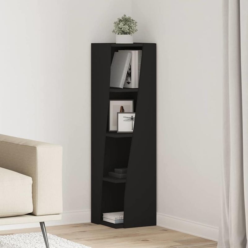 Casa si Gradina - Mobilier - Dulapuri si sifoniere - Dulapuri - Dulap de colt Alb 27,5x27x102cm Lemn compozit - Infinity.ro