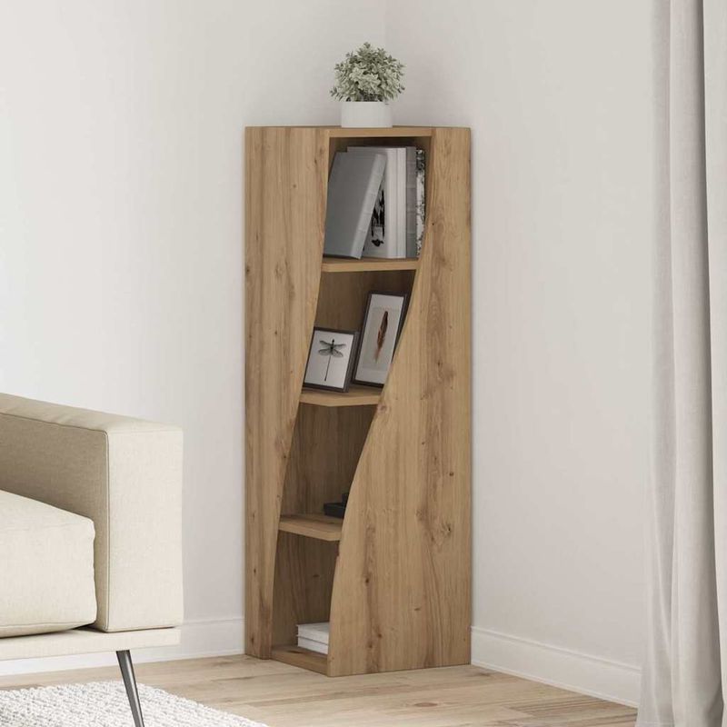 Casa si Gradina - Mobilier - Dulapuri si sifoniere - Dulapuri - Dulap de colt Alb 32x32x102cm Lemn compozit - Infinity.ro