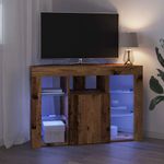 Casa si Gradina - Mobilier - Comode si corpuri - Comode - Sifonier LED pentru TV coltar Lemn Vechi 107 x 40 x 68 cm - Infinity.ro