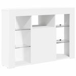 Casa si Gradina - Mobilier - Comode si corpuri - Comode - Sifonier LED pentru TV coltar Alb 100x40x68cm Lemn compozit - Infinity.ro