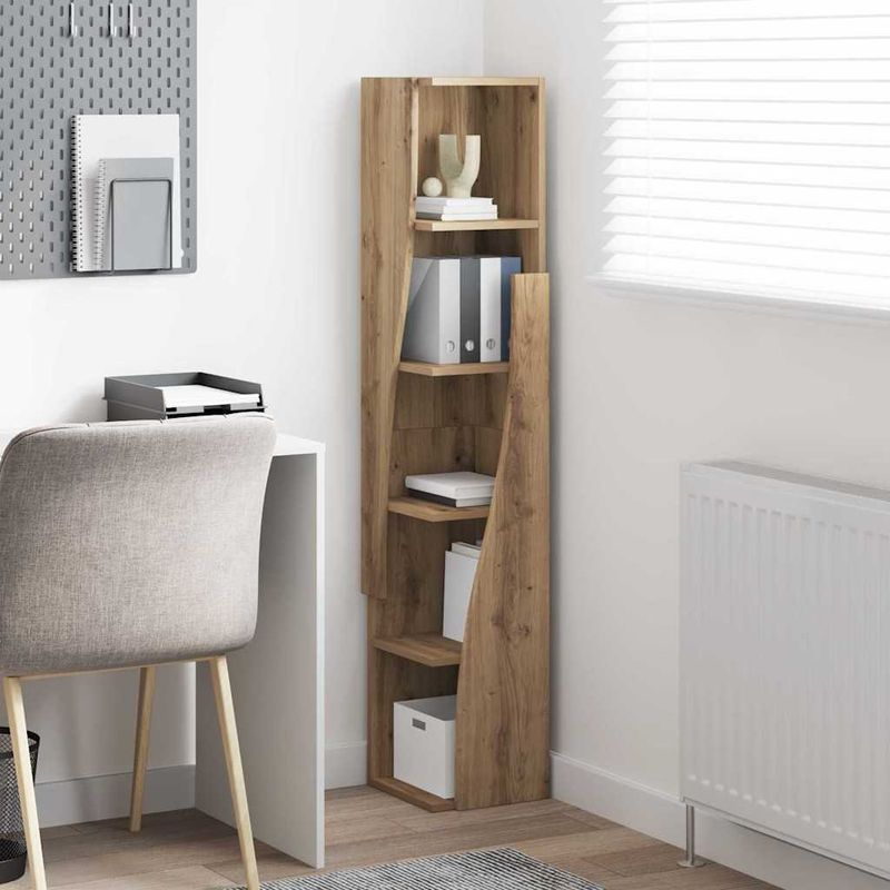 Casa si Gradina - Mobilier - Dulapuri si sifoniere - Dulapuri - Dulap de colt Alb 27,5x27x140cm Lemn compozit - Infinity.ro