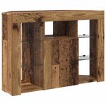 Casa si Gradina - Mobilier - Comode si corpuri - Comode - Sifonier LED pentru TV coltar Lemn Vechi 107 x 40 x 68 cm - Infinity.ro