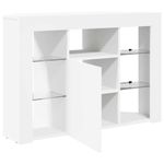 Casa si Gradina - Mobilier - Comode si corpuri - Comode - Sifonier LED pentru TV coltar Alb 100x40x68cm Lemn compozit - Infinity.ro