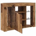 Casa si Gradina - Mobilier - Comode si corpuri - Comode - Sifonier LED pentru TV coltar Lemn Vechi 107 x 40 x 68 cm - Infinity.ro