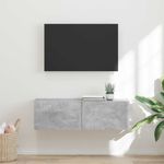 Casa si Gradina - Mobilier - Comode si corpuri - Comode - Dulap TV de perete Beton 60 x 31 x 29.5 cm Lemn compozit - Infinity.ro