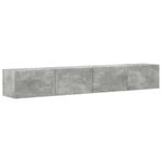 Casa si Gradina - Mobilier - Comode si corpuri - Comode - Dulap TV de perete 2 pcs Beton 60 x 31 x 29.5 cm Lemn compozit - Infinity.ro