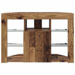 Casa si Gradina - Mobilier - Comode si corpuri - Comode - Sifonier LED pentru TV coltar Lemn Vechi 107 x 40 x 68 cm - Infinity.ro