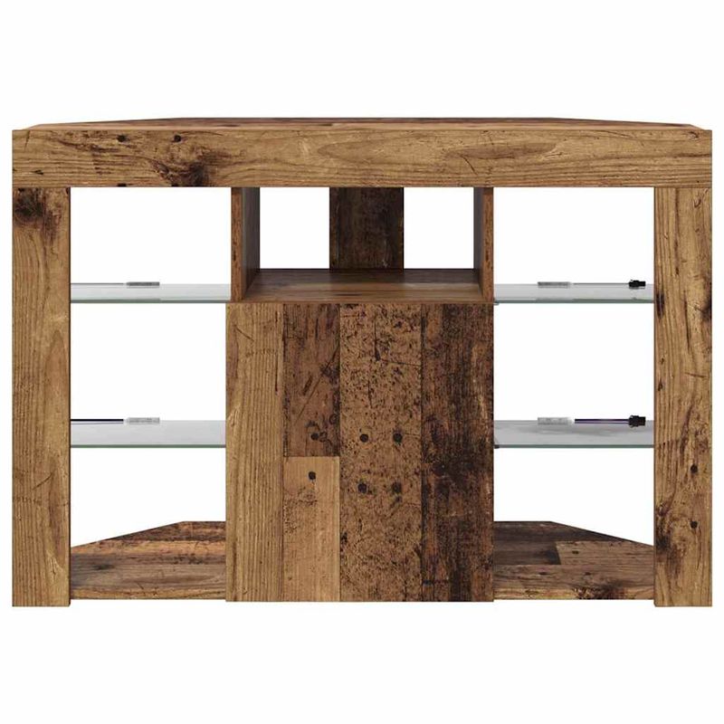 Casa si Gradina - Mobilier - Comode si corpuri - Comode - Sifonier LED pentru TV coltar Lemn Vechi 107 x 40 x 68 cm - Infinity.ro