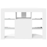 Casa si Gradina - Mobilier - Comode si corpuri - Comode - Sifonier LED pentru TV coltar Alb 100x40x68cm Lemn compozit - Infinity.ro