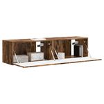 Casa si Gradina - Mobilier - Comode si corpuri - Comode - Dulap TV de perete 2 pcs Stejar fumuriu 60 x 31 x 29.5 cm - Infinity.ro