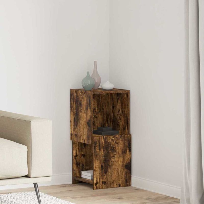 Casa si Gradina - Mobilier - Dulapuri si sifoniere - Dulapuri - Dulap de colt Alb 30,5x30x65cm Lemn compozit - Infinity.ro