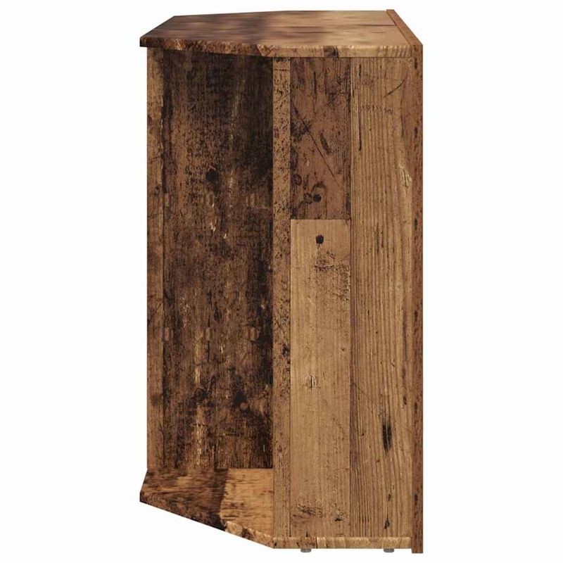 Casa si Gradina - Mobilier - Comode si corpuri - Comode - Sifonier LED pentru TV coltar Lemn Vechi 107 x 40 x 68 cm - Infinity.ro