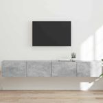 Casa si Gradina - Mobilier - Comode si corpuri - Comode - Dulap TV de perete 2 pcs Beton 60 x 31 x 29.5 cm Lemn compozit - Infinity.ro
