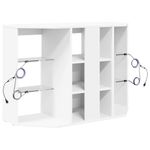 Casa si Gradina - Mobilier - Comode si corpuri - Comode - Sifonier LED pentru TV coltar Alb 100x40x68cm Lemn compozit - Infinity.ro