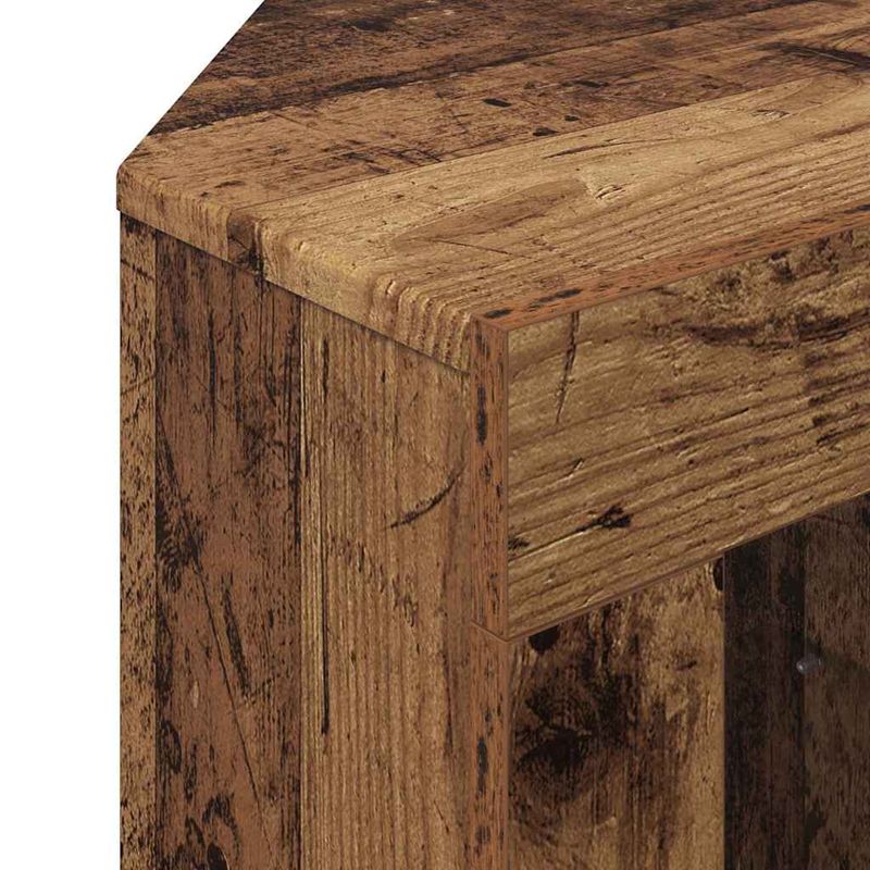 Casa si Gradina - Mobilier - Comode si corpuri - Comode - Sifonier LED pentru TV coltar Lemn Vechi 107 x 40 x 68 cm - Infinity.ro