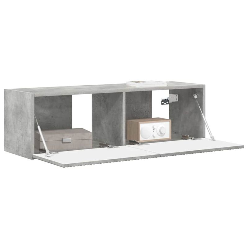 Casa si Gradina - Mobilier - Comode si corpuri - Comode - Dulap TV de perete Beton 60 x 31 x 29.5 cm Lemn compozit - Infinity.ro