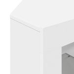 Casa si Gradina - Mobilier - Comode si corpuri - Comode - Sifonier LED pentru TV coltar Alb 100x40x68cm Lemn compozit - Infinity.ro