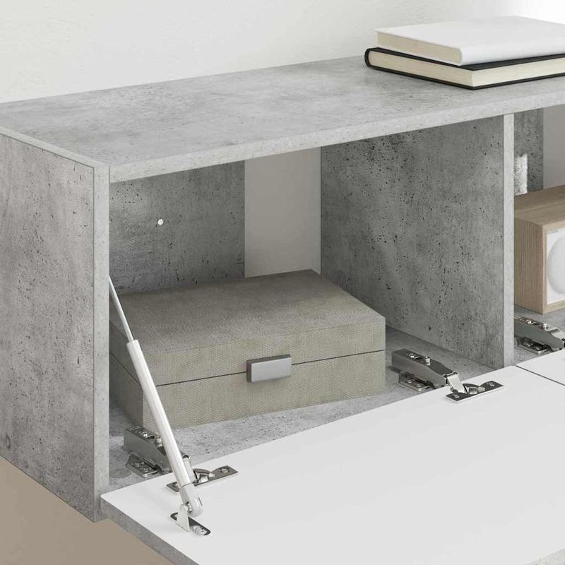 Casa si Gradina - Mobilier - Comode si corpuri - Comode - Dulap TV de perete Beton 60 x 31 x 29.5 cm Lemn compozit - Infinity.ro