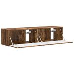 Casa si Gradina - Mobilier - Comode si corpuri - Comode - Dulap TV de perete 2 pcs Stejar fumuriu 60 x 31 x 29.5 cm - Infinity.ro