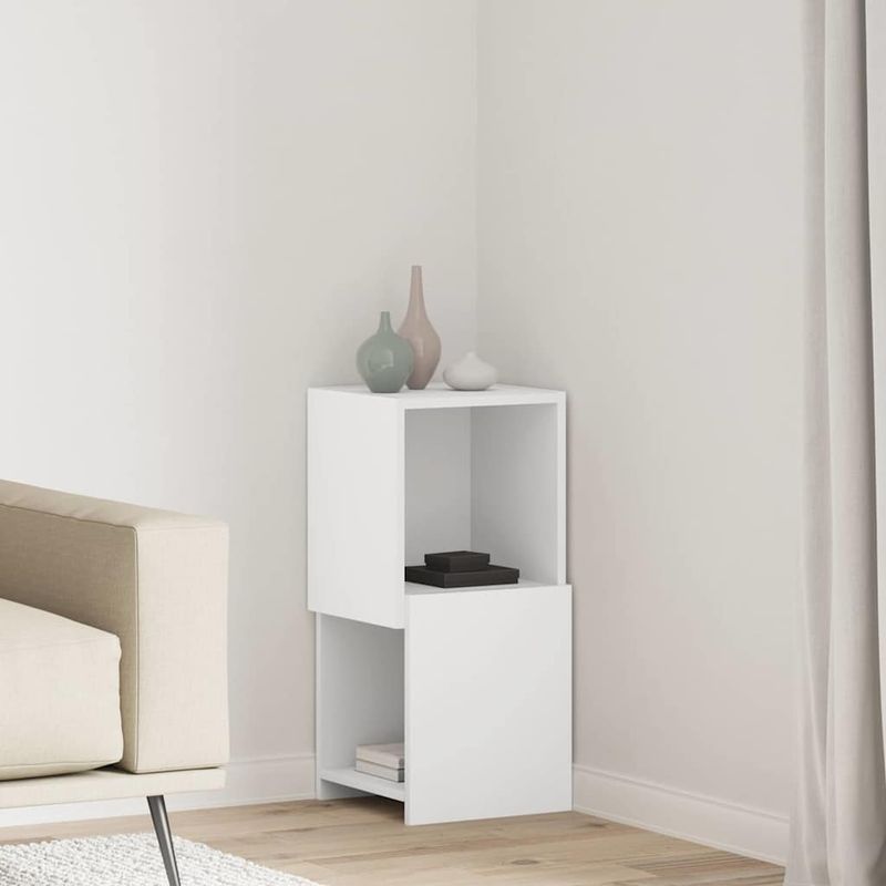 Casa si Gradina - Mobilier - Dulapuri si sifoniere - Dulapuri - Dulap de colt Alb 30,5x30x65cm Lemn compozit - Infinity.ro