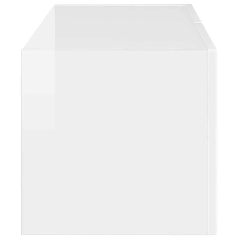 Casa si Gradina - Mobilier - Comode si corpuri - Comode - Dulap TV de perete Alb Lucios 60 x 31 x 29.5 cm Lemn compozit - Infinity.ro
