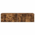 Casa si Gradina - Mobilier - Comode si corpuri - Comode - Dulap TV de perete 2 pcs Stejar fumuriu 60 x 31 x 29.5 cm - Infinity.ro