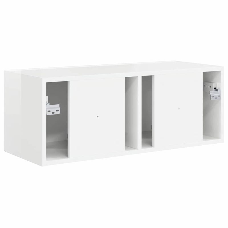 Casa si Gradina - Mobilier - Comode si corpuri - Comode - Dulap TV de perete Alb Lucios 60 x 31 x 29.5 cm Lemn compozit - Infinity.ro