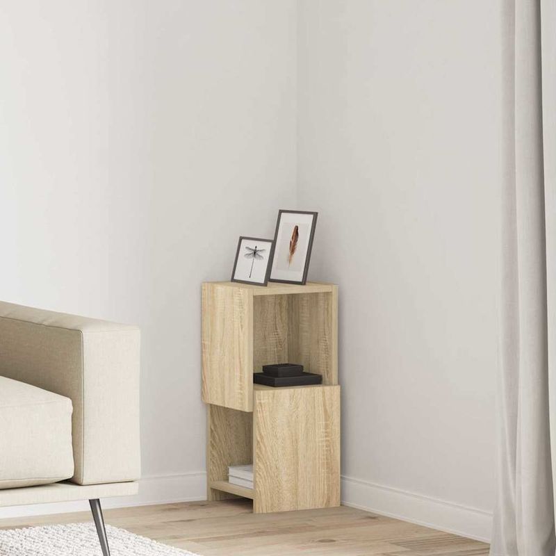 Casa si Gradina - Mobilier - Dulapuri si sifoniere - Dulapuri - Dulap de colt Alb 25,5x25x55cm Lemn compozit - Infinity.ro