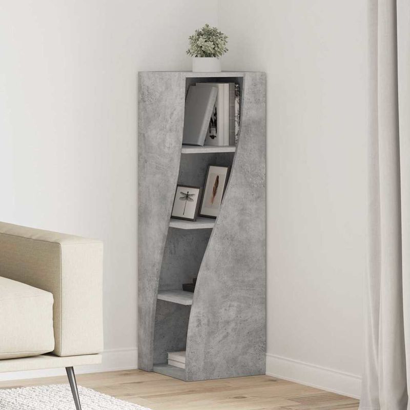 Casa si Gradina - Mobilier - Dulapuri si sifoniere - Dulapuri - Dulap de colt Alb 32x32x102cm Lemn compozit - Infinity.ro