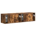 Casa si Gradina - Mobilier - Comode si corpuri - Comode - Dulap TV de perete 2 pcs Stejar fumuriu 60 x 31 x 29.5 cm - Infinity.ro