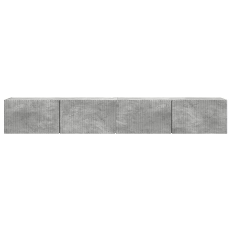 Casa si Gradina - Mobilier - Comode si corpuri - Comode - Dulap TV de perete 2 pcs Beton 60 x 31 x 29.5 cm Lemn compozit - Infinity.ro