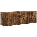 Casa si Gradina - Mobilier - Comode si corpuri - Comode - Dulap TV de perete 2 pcs Stejar fumuriu 59,5 x 31 x 40 cm - Infinity.ro