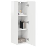 Casa si Gradina - Mobilier - Comode si corpuri - Comode - Dulap TV de perete Alb Lucios 30 x 31 x 100 cm Lemn compozit - Infinity.ro