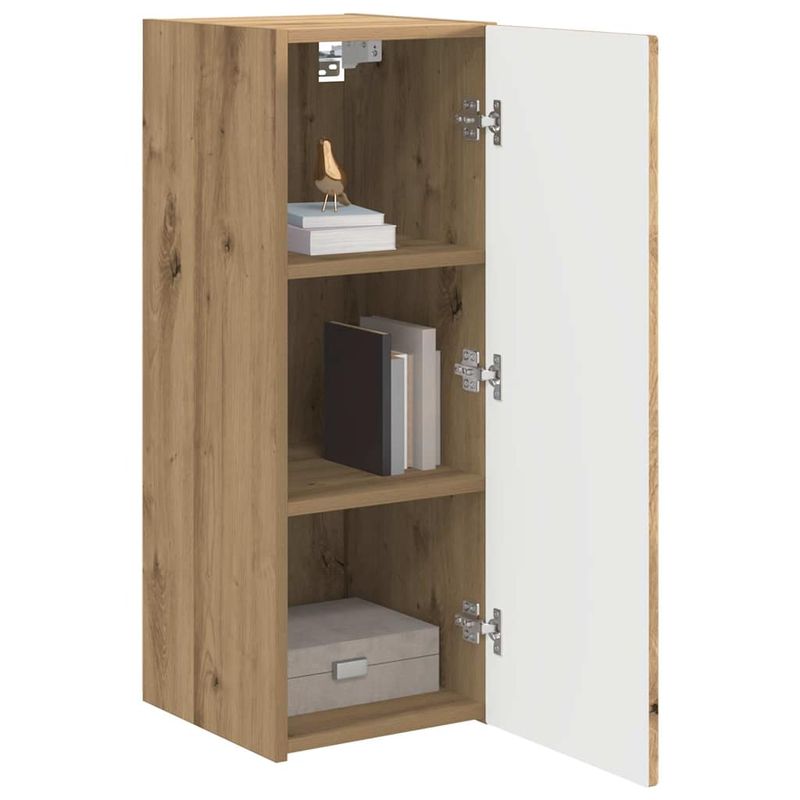 Casa si Gradina - Mobilier - Comode si corpuri - Comode - Dulap TV de perete 2 pcs Stejar artizanal 30 x 31 x 80 cm - Infinity.ro