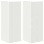 Casa si Gradina - Mobilier - Comode si corpuri - Comode - Dulap TV de perete 2 pcs Alb 30 x 31 x 80 cm Lemn compozit - Infinity.ro