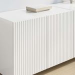 Casa si Gradina - Mobilier - Comode si corpuri - Comode - Dulap TV de perete Alb lucios 59,5 x 31 x 40 cm Lemn compozit - Infinity.ro