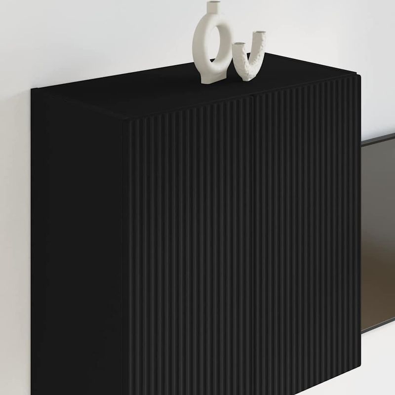 Casa si Gradina - Mobilier - Comode si corpuri - Comode - Dulap TV de perete Negru 59,5 x 31 x 60 cm Lemn compozit - Infinity.ro