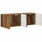 Casa si Gradina - Mobilier - Comode si corpuri - Comode - Dulap TV de perete Pe perete 2 pcs Lemn Vechi 59,5 x 31 x 40 cm - Infinity.ro