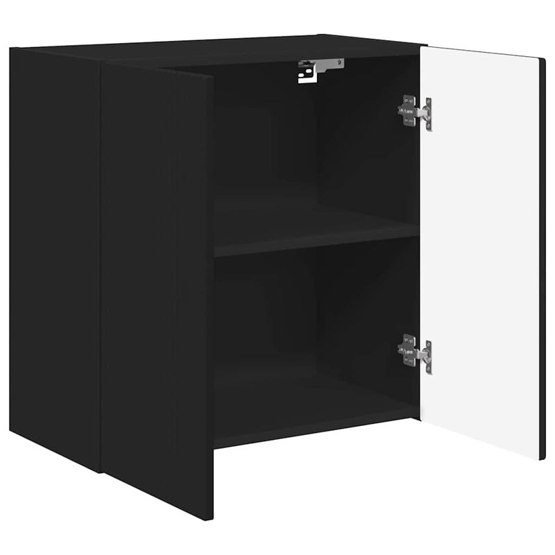 Casa si Gradina - Mobilier - Comode si corpuri - Comode - Dulap TV de perete Negru 59,5 x 31 x 60 cm Lemn compozit - Infinity.ro