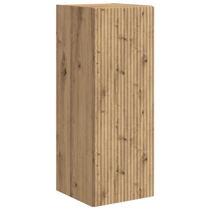 Casa si Gradina - Mobilier - Comode si corpuri - Comode - Dulap TV de perete 2 pcs Stejar artizanal 30 x 31 x 80 cm - Infinity.ro